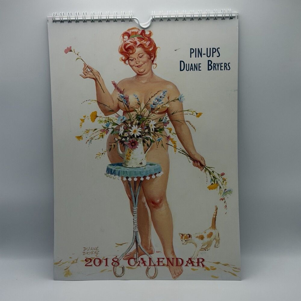 Hilde Pinup Girl Duane Bryers 12 Month 2018 Calendar Vintage Style Plus Size